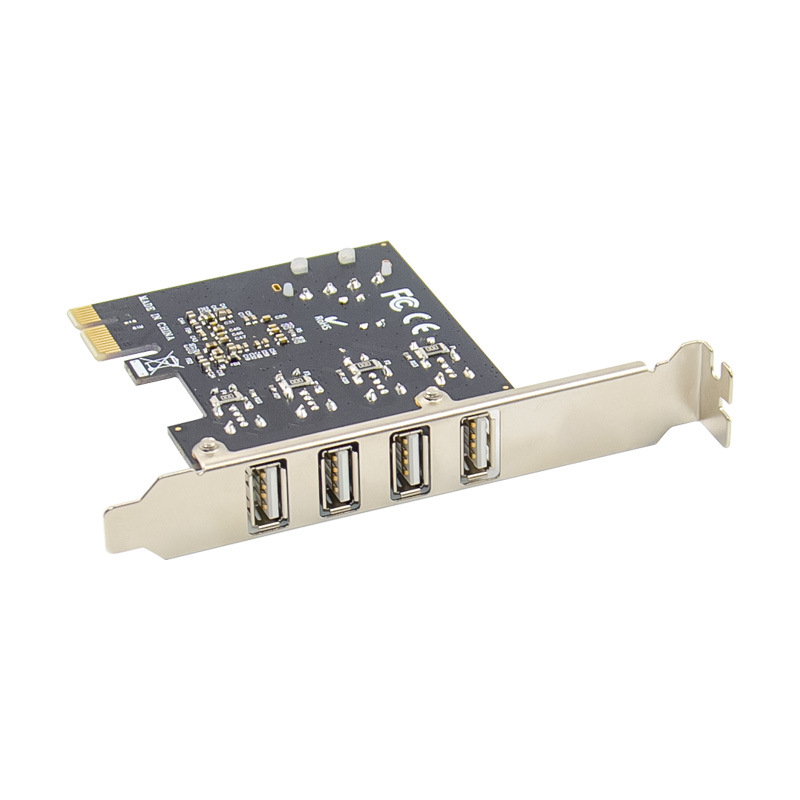 Sunweit SE-U29990B-4U PCIe x1 USB 2.0 četverportna kartica za proširenje ASIX MCS9990 bez upravljačkog programa