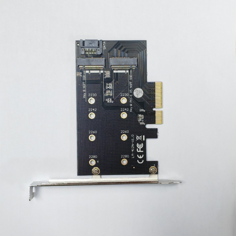 HXAD EZ20159 adaptor SSD M.2 NGFF PCIe x4, chei B&M, Plug‑and‑Play, nucleu din cupru