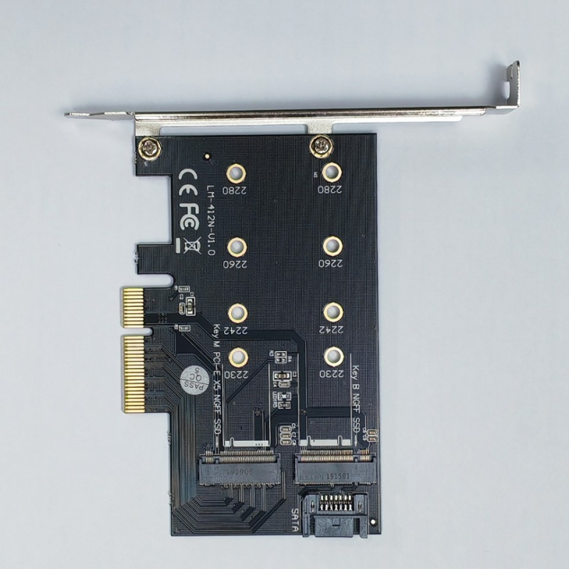 HXAD EZ20159 adaptor SSD M.2 NGFF PCIe x4, chei B&M, Plug‑and‑Play, nucleu din cupru