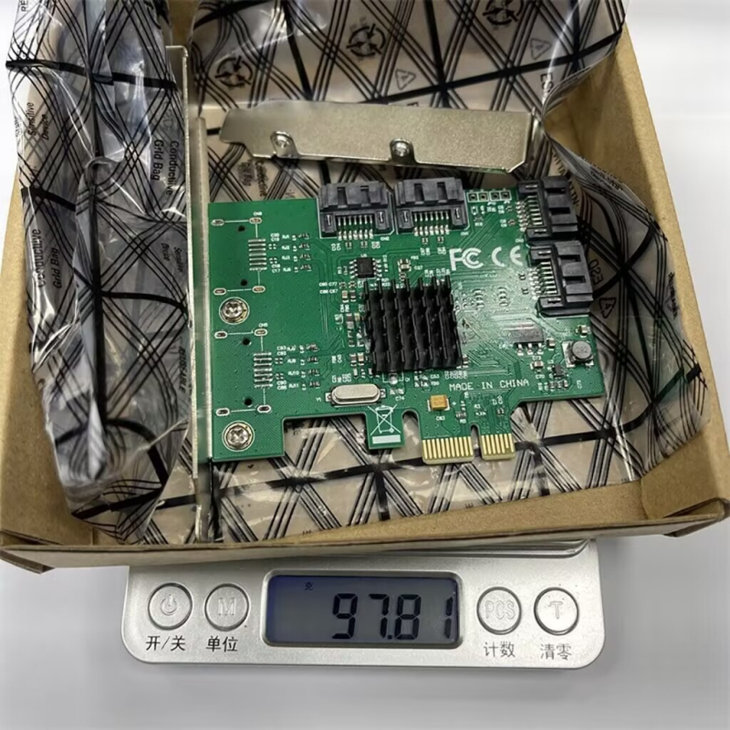 PCIe x1 към 4-портова SATA 3.0 разширителна карта