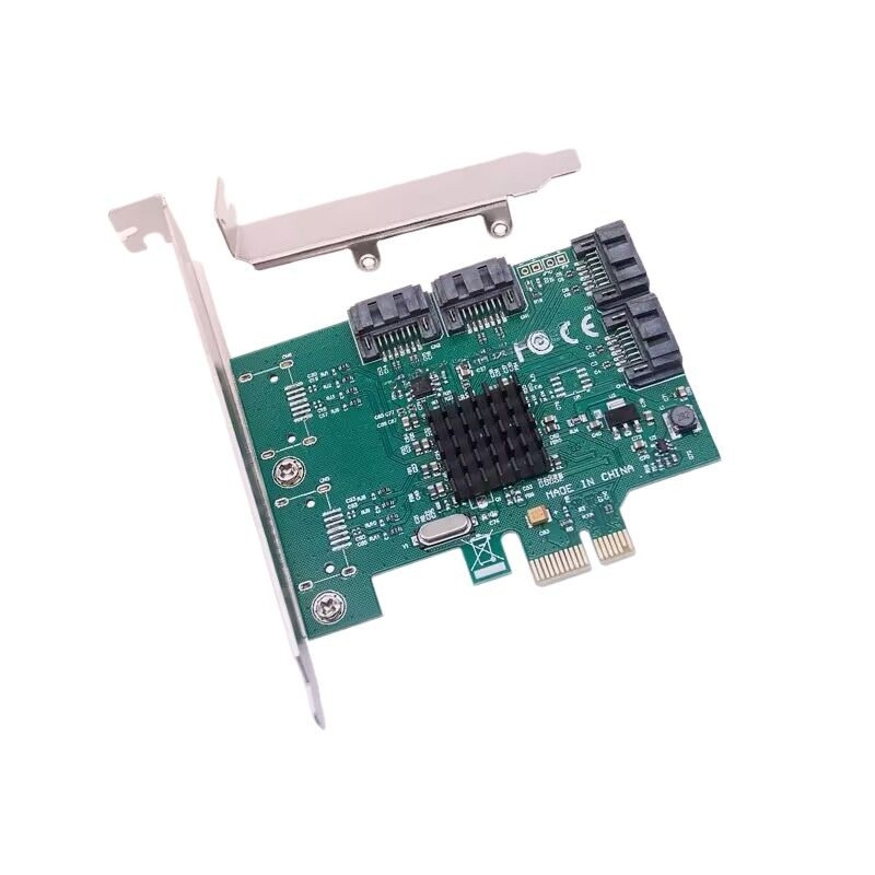PCIe x1 към 4-портова SATA 3.0 разширителна карта