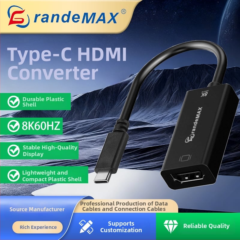 Capture kartica, Type-C na HDMI 2.1, 8K60Hz, HDMI sučelje, čip GLD-096-PL, kabel duljine 0,1 m