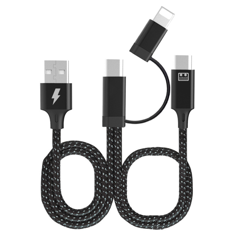 OTG adapter kabel za zvučnu kartu za prijenos uživo, dvostrani, sučelja Lightning/Type-C/USB-A, duljina 1,5 m + 1 m, OTG čip