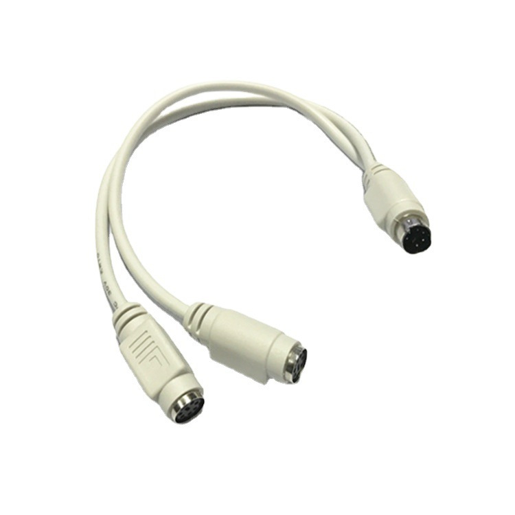 PS/2 adapter kabel 1 na 2 za tipkovnicu i miš, kružni PS/2 priključak, bakreni jezgra, duljina 0.28 m, model PS2 1.2