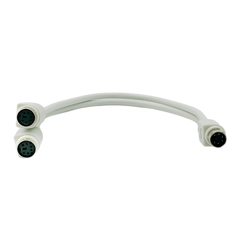 PS/2 adapter kabel 1 na 2 za tipkovnicu i miš, kružni PS/2 priključak, bakreni jezgra, duljina 0.28 m, model PS2 1.2