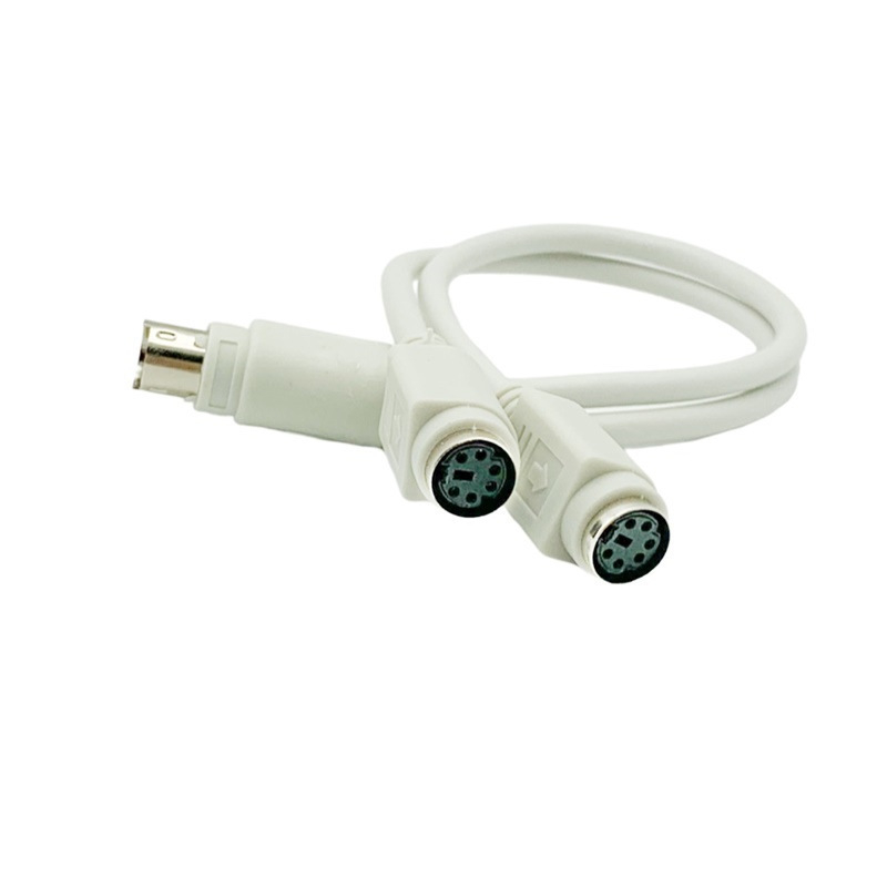 PS/2 adapter kabel 1 na 2 za tipkovnicu i miš, kružni PS/2 priključak, bakreni jezgra, duljina 0.28 m, model PS2 1.2