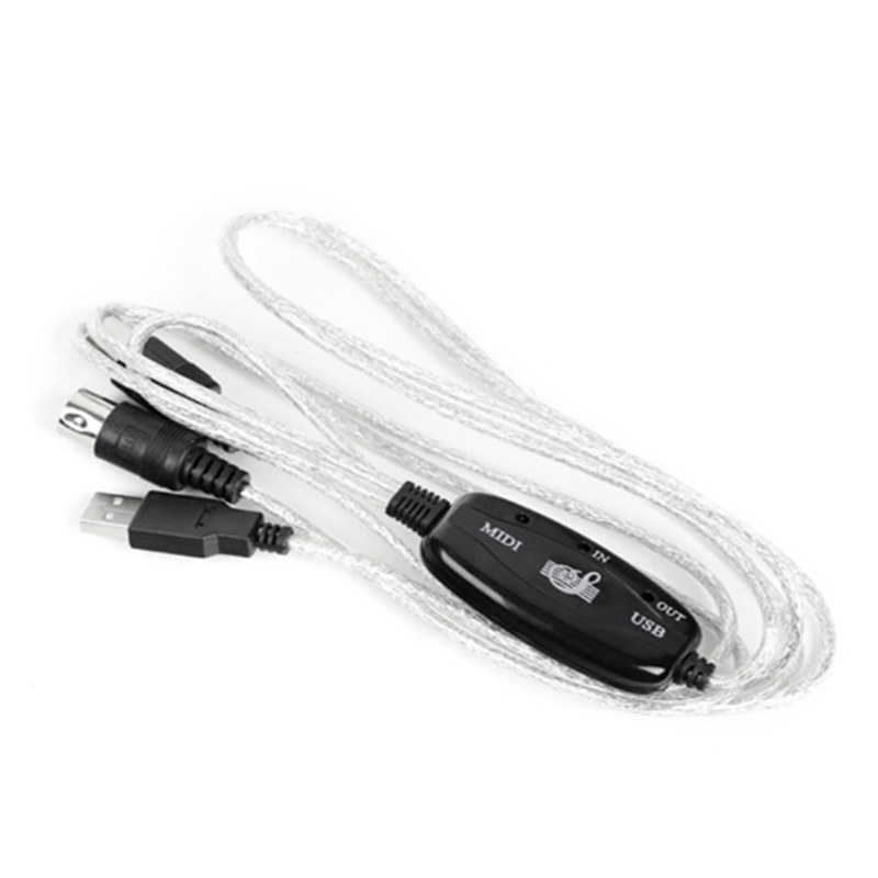 MIDI na USB adapter kabel za elektroničku klavijaturu i udaraljke - USB 2.0, brzina prijenosa 2.0, bakreno jezgro