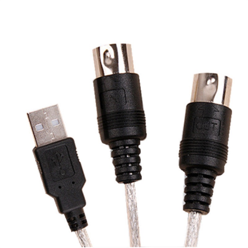 MIDI na USB adapter kabel za elektroničku klavijaturu i udaraljke - USB 2.0, brzina prijenosa 2.0, bakreno jezgro