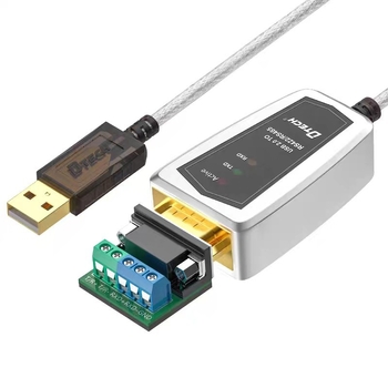 DT-5119 USB-RS485/422 átalakító kábel, USB–serial interfész, rézmag