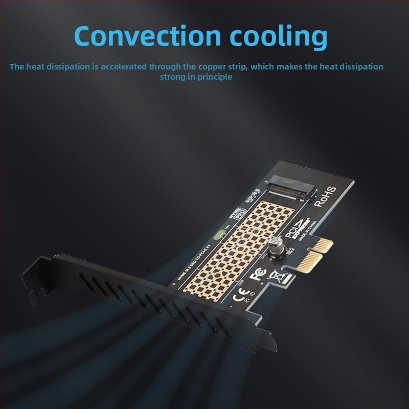 JEYI Jiayi NVMe M.2 uz PCIe 3.0 x1 adaptera karti, M-key, neatbalsta SATA NGFF