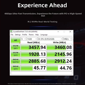 M.2 NVMe PCIe 3.0 x4 adaptera karte, M-Key, PCIe barošanas padeve, 6 Gbps