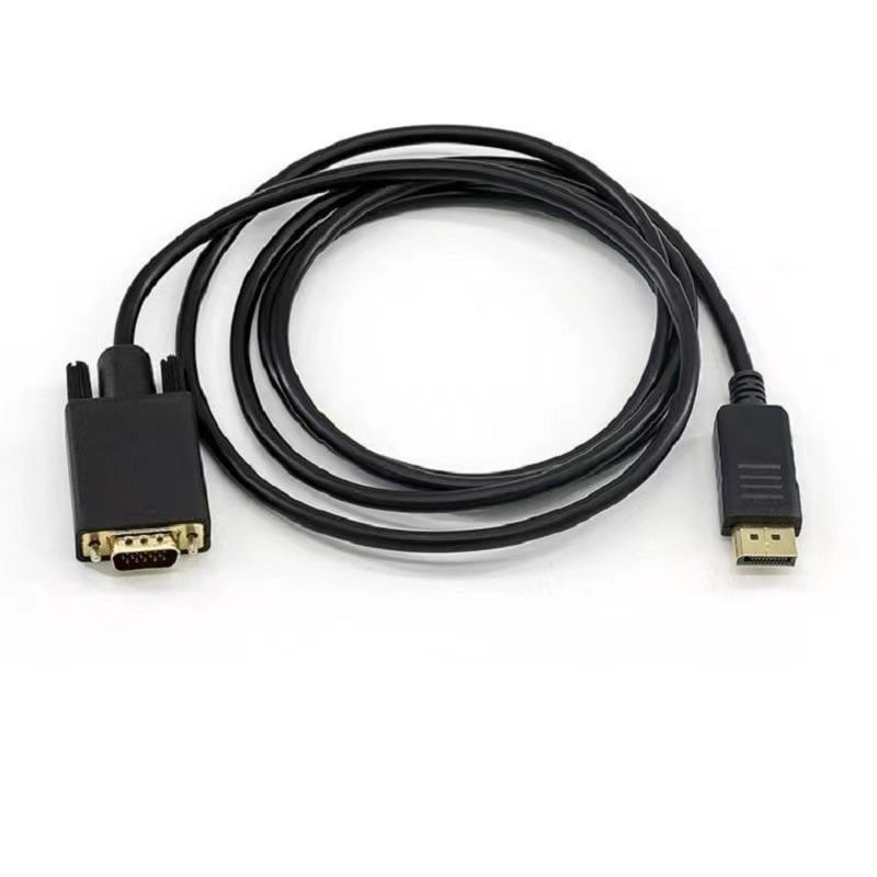 DP na VGA adapter kabel, DP sučelje, 1,8 m, bakreno jezgro, 5G brzina, čip 2166