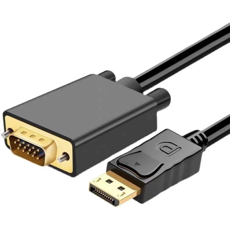 DP na VGA adapter kabel, DP sučelje, 1,8 m, bakreno jezgro, 5G brzina, čip 2166
