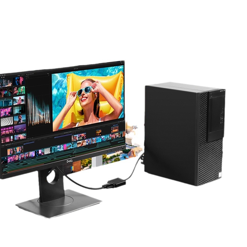 DP na VGA adapter kabel, DP sučelje, 1,8 m, bakreno jezgro, 5G brzina, čip 2166