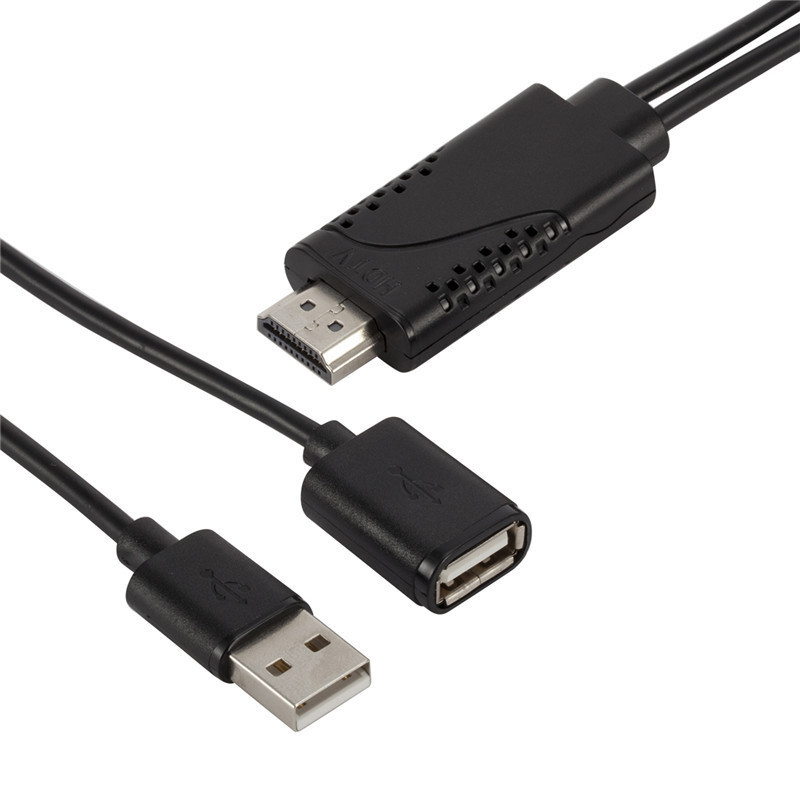 Καλώδιο Type-C σε HDMI για προβολή στην ίδια οθόνη σε Android και iOS tablets, 2-σε-1 HD αντάπτορας, χαλκού πυρήνας, διαχωριστής 1 προς 3
