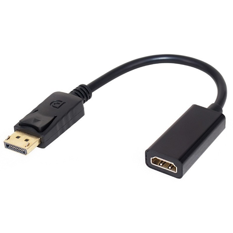 Cablu adaptor DisplayPort către HDMI, DP masculin spre HDMI feminin, suport 4K/1080p, nucleu din cupru