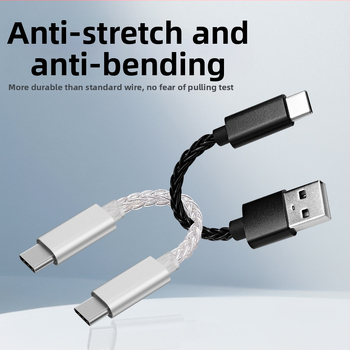 OTG adaptér kábel – modely OT01 (C-to-A) a OT02 (C-to-C), striebroplátované jadro, OTG rozhranie, dátový prenos 35