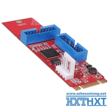 Desktop M.2 NGFF USB 3.0 adaptér karta – 2×20-pin na 19-pin – Dai Jialong