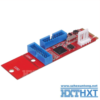 Desktop M.2 NGFF USB 3.0 adaptér karta – 2×20-pin na 19-pin – Dai Jialong