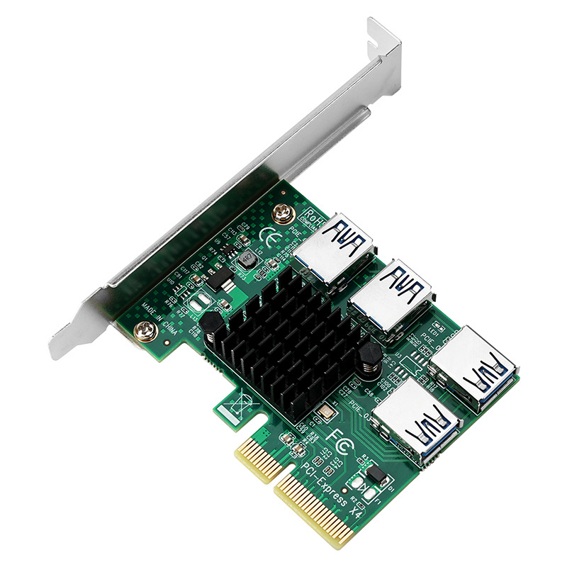 PCIe x4 adapter kartica za vanjsku grafičku karticu, proširenje 1x na 4x, bakreno jezgro