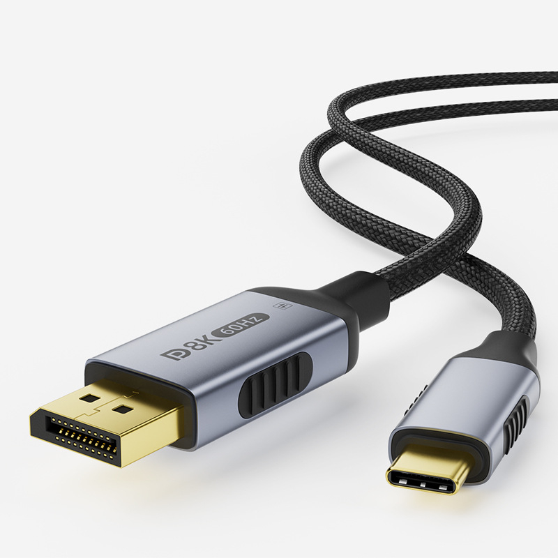 Obostrani Type-C na DP adapter kabel, 8K, bakreno jezgro, model Zx135, verzija 1.4