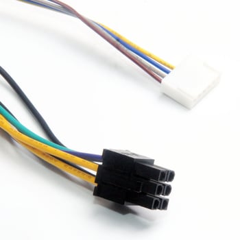 Cablu adaptor 24 pini la 6 pini pentru HP Z230/Z220 18E4 placă de bază, conductor din cupru placat cu tină, 30 cm lungime, brand TBY