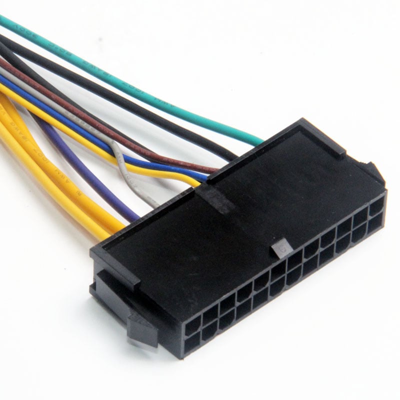 Cablu adaptor 24 pini la 6 pini pentru HP Z230/Z220 18E4 placă de bază, conductor din cupru placat cu tină, 30 cm lungime, brand TBY