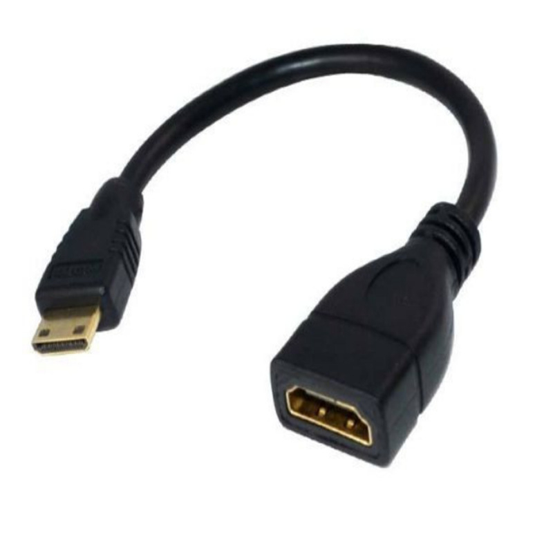 HDMI ženski na mini HDMI muški adapter kabel, patch kabel, bakreno jezgro, 5 Gbps