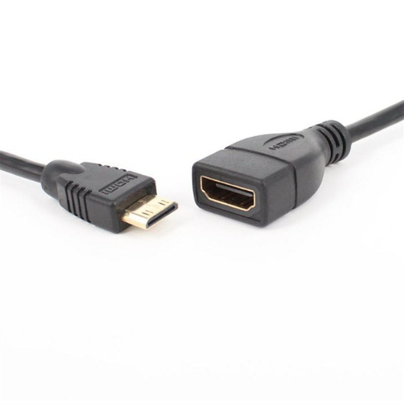 HDMI ženski na mini HDMI muški adapter kabel, patch kabel, bakreno jezgro, 5 Gbps