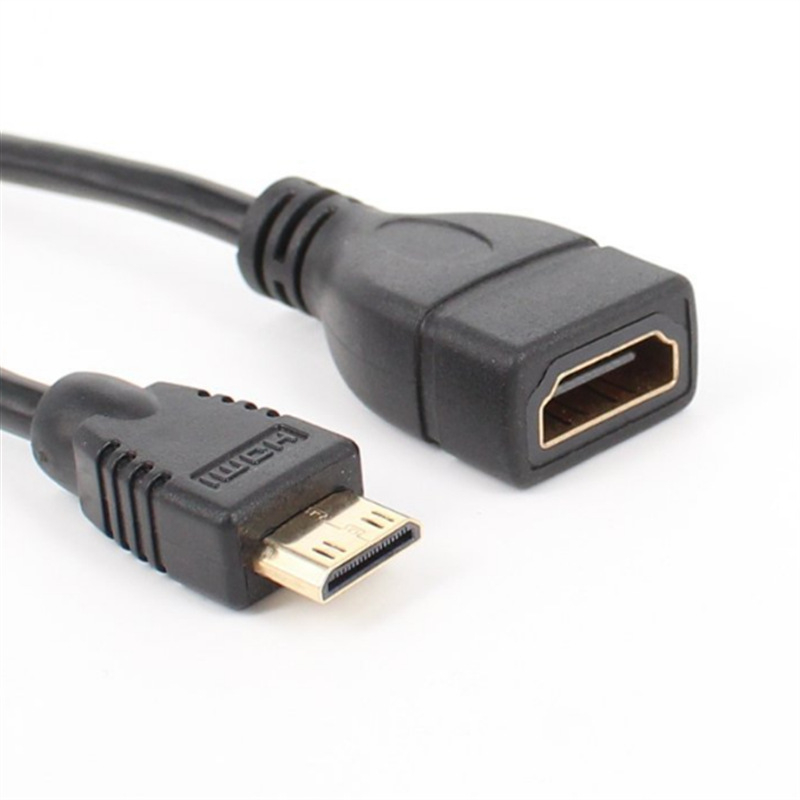 HDMI ženski na mini HDMI muški adapter kabel, patch kabel, bakreno jezgro, 5 Gbps