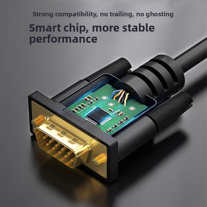 HDMI na VGA adaptér kábel s vysokokvalitným čipom – CCS-24, VGA rozhranie, 100 MB/s, dĺžka 1m/1.8m/3m