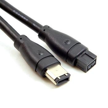 Adaptér FireWire 1394 kábel, 9-pin na 6-pin, prenosová rýchlosť 800, 1394B, meďové jadro, USB 2.0 rozhranie