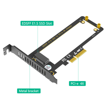 EDSFF E1.S PCIe 4x adapterkártya a Huidongxin márkától