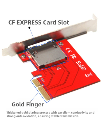 CFexpress Type B PCIe adaptér karta, model XQD-604, iné rozhranie, OEM spracovanie