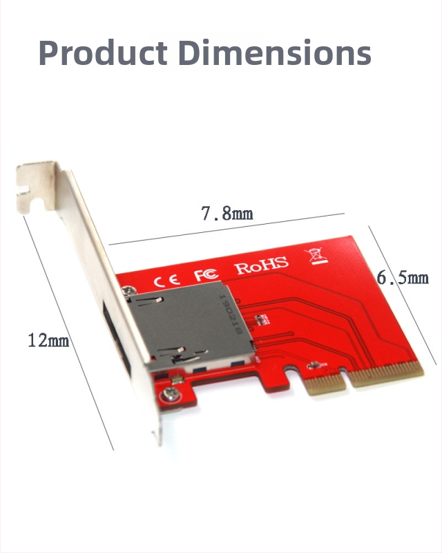 CFexpress Type B PCIe adaptér karta, model XQD-604, iné rozhranie, OEM spracovanie