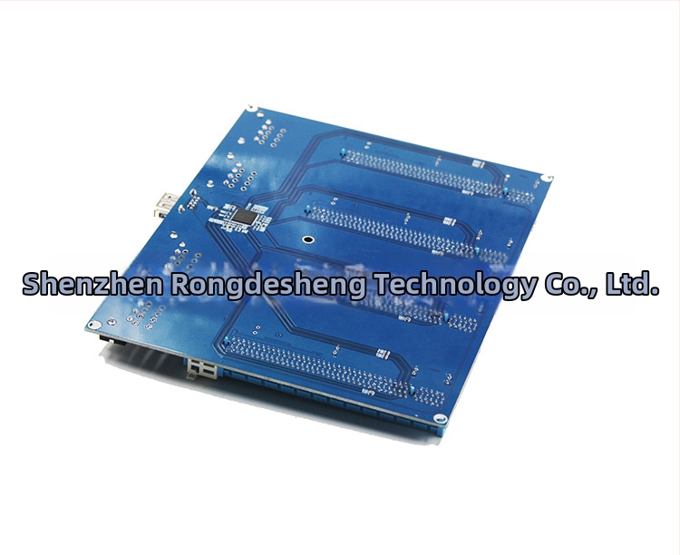 PCIe adaptér karta: z PCIe X1 na 4 PCIe X16 zásuvky, model LPE-51X, dĺžka kábla 0,6 m, Rongdisheng