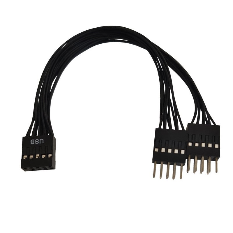 USB produžni kabel za matičnu ploču stolnog računala - bakreno jezgro, prijenos podataka 480, model Usb one minute two lines