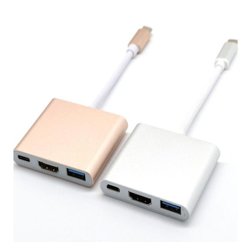 Type-C na HDMI 4K adapter kabel, 3-u-1, HDMI USB docking stanica