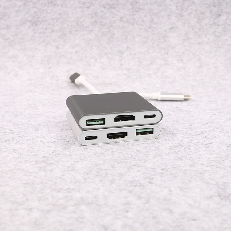 Type-C na HDMI 4K adapter kabel, 3-u-1, HDMI USB docking stanica