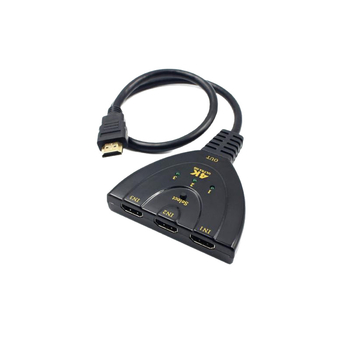 HDMI prekidač 3 ulaza 1 izlaz, 4K, HDMI kabel s bakrenim jezgrom
