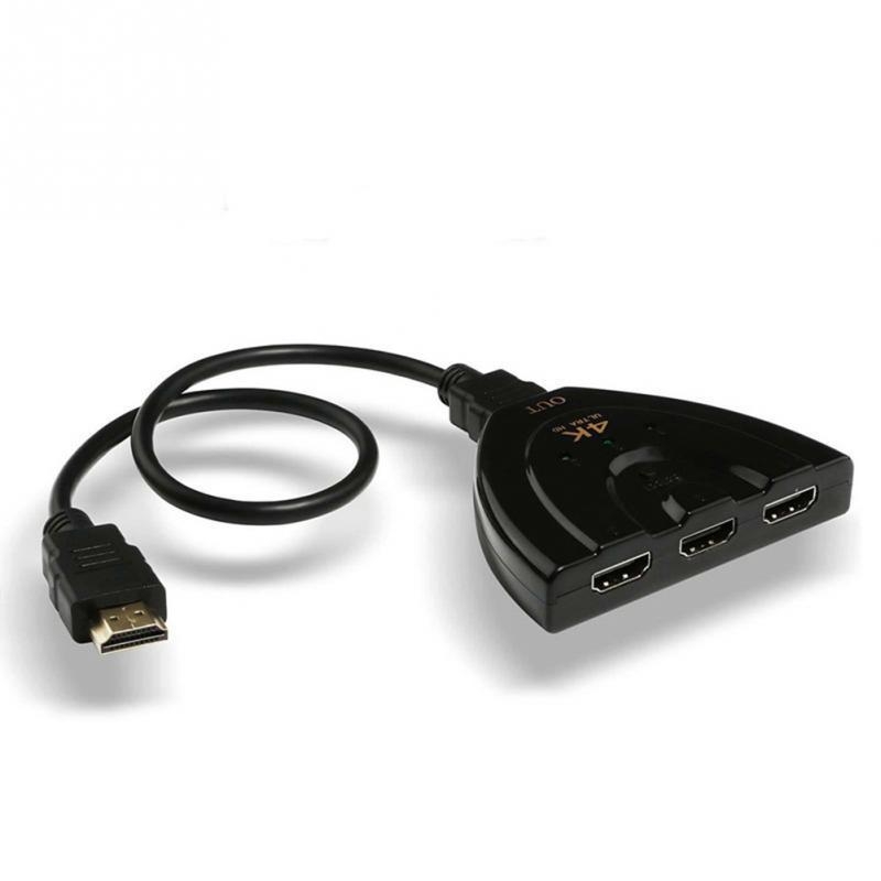 HDMI prekidač 3 ulaza 1 izlaz, 4K, HDMI kabel s bakrenim jezgrom