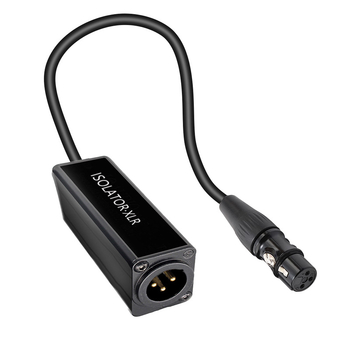 Izolator XLR audio – eliminare zgomot între mixer și PC, cablu patch, conectare masculin-feminin, nucleu din cupru, model XLRFM