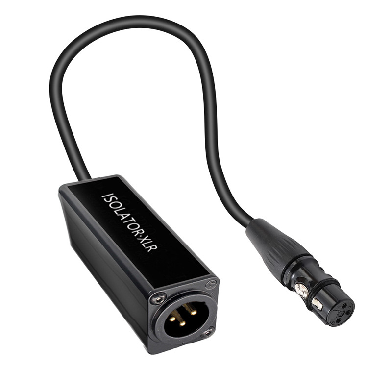 Izolator XLR audio – eliminare zgomot între mixer și PC, cablu patch, conectare masculin-feminin, nucleu din cupru, model XLRFM