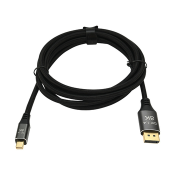 Mini DP na DP adapter kabel, DisplayPort 1.4, 40G širina pojasa, 8K kompatibilnost, pametni čip
