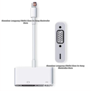 Lightning na VGA adaptér kábel | Model L10; meďové jadro; VGA rozhranie; uvedenie 2018