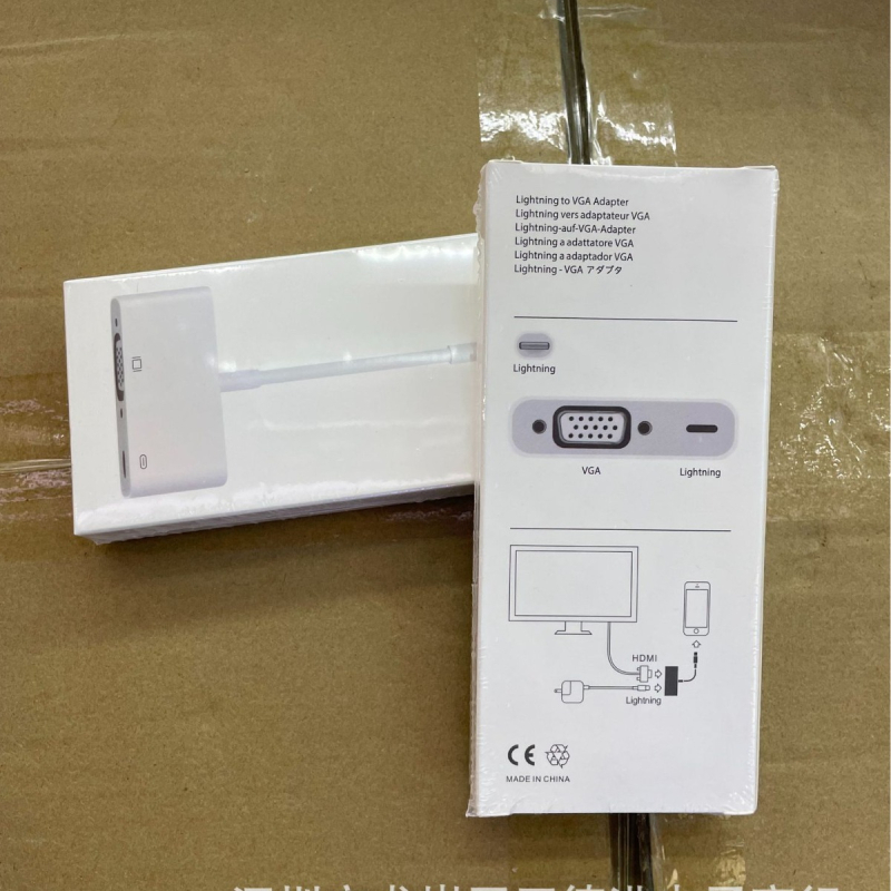 Lightning na VGA adaptér kábel | Model L10; meďové jadro; VGA rozhranie; uvedenie 2018