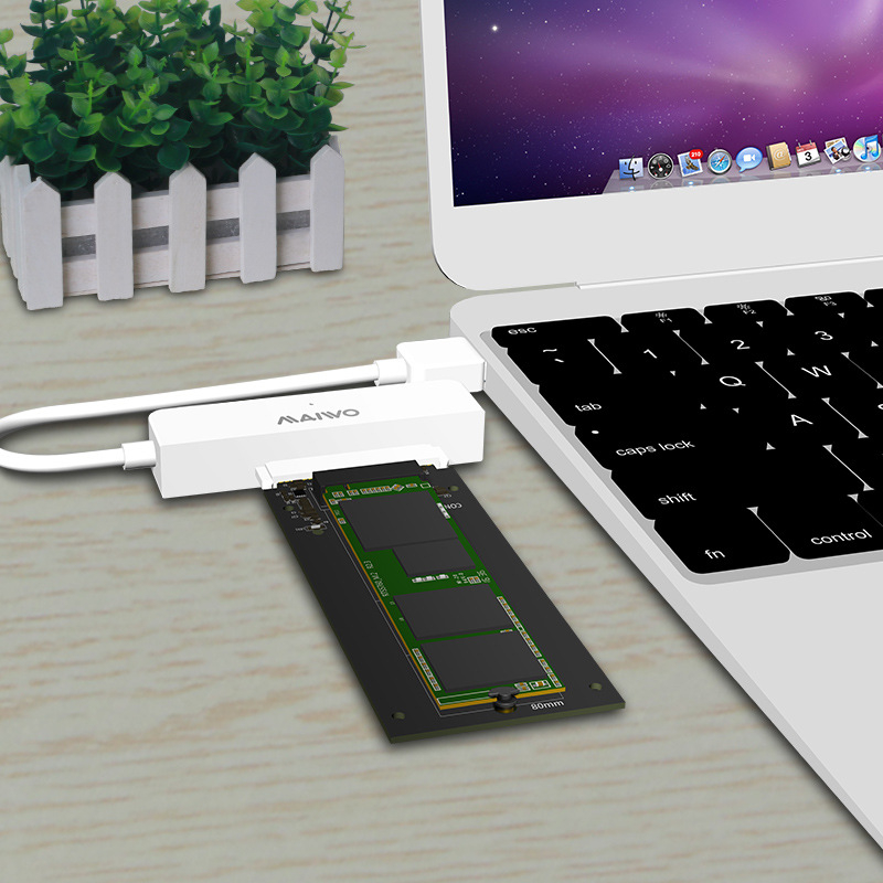 Maiwo KT042 Placă adaptor M.2/NGFF către SATA 3.0 cu port serial - Interfață multiplă