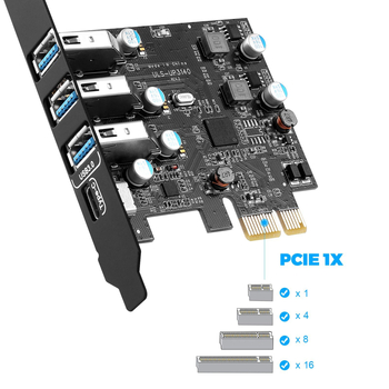 PCIe USB 3.0 adapter karta, Ulanson ULS-UP3140, USB 3.0 sučelje, brzina prijenosa podataka 500