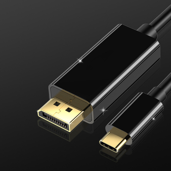Kábel Type-C na DP adaptér, USB 3.1, 4K60Hz, meďový jadro, konverný čip
