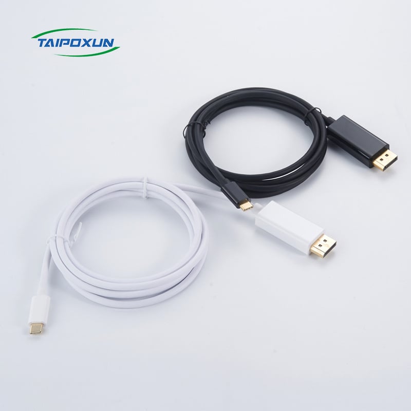 Kábel Type-C na DP adaptér, USB 3.1, 4K60Hz, meďový jadro, konverný čip